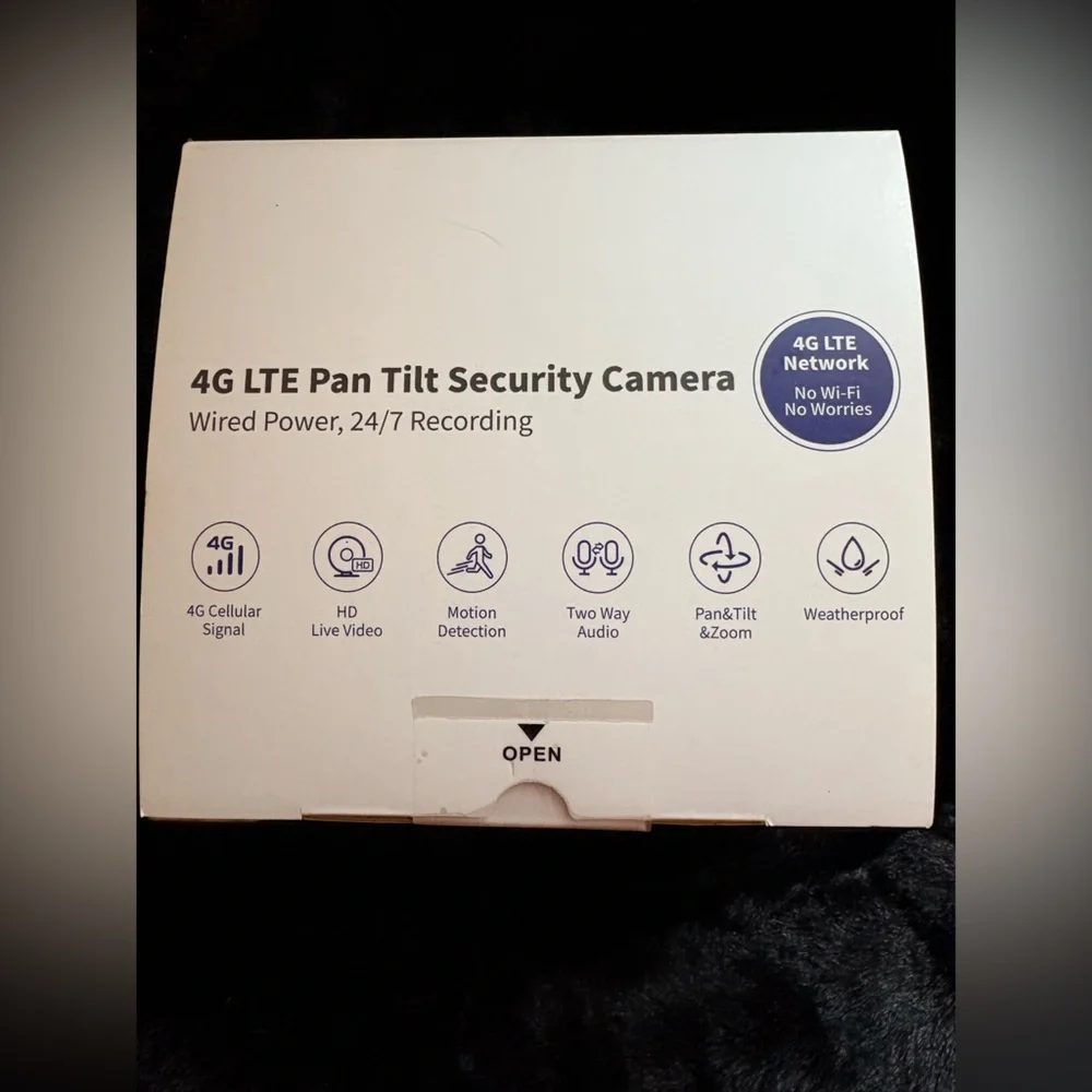 LIWAN 4G LTE Cellular Security Camera Wired Outdoor, No WiFi Security Camera